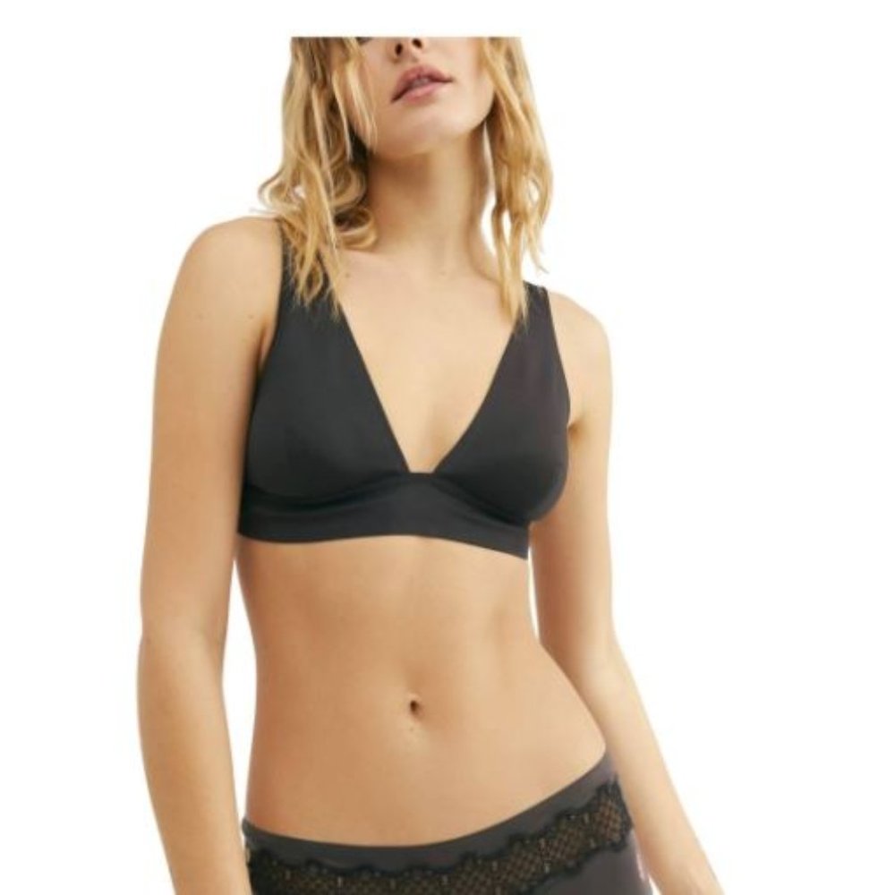 Free People Erin Scuba Bralette Black XS